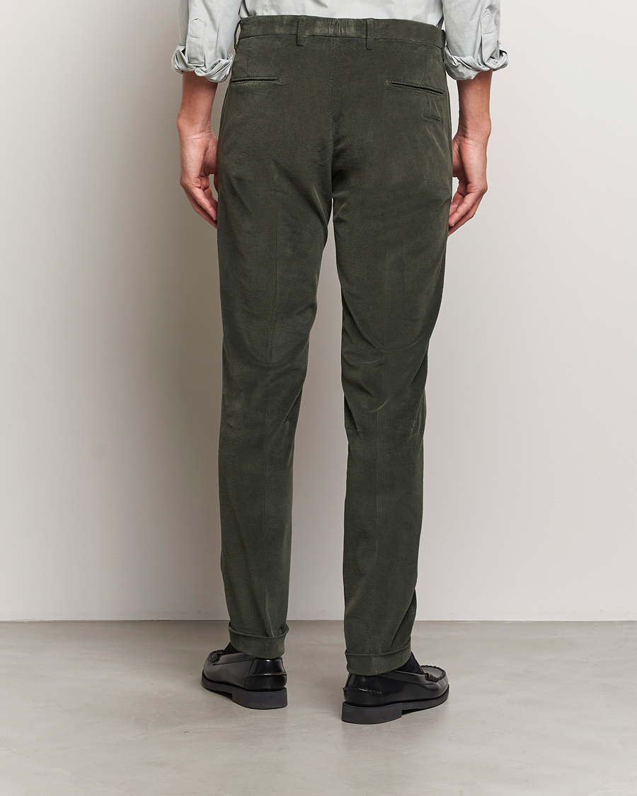 Herren | Hosen | Briglia 1949 | Slim Fit Corduroy Trousers Dark Green
