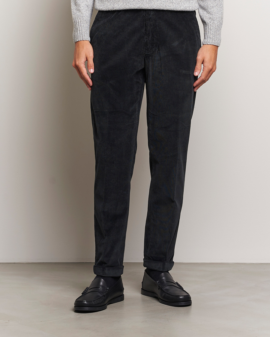 Herren | Hosen | Briglia 1949 | Easy Fit Corduroy Trousers Black