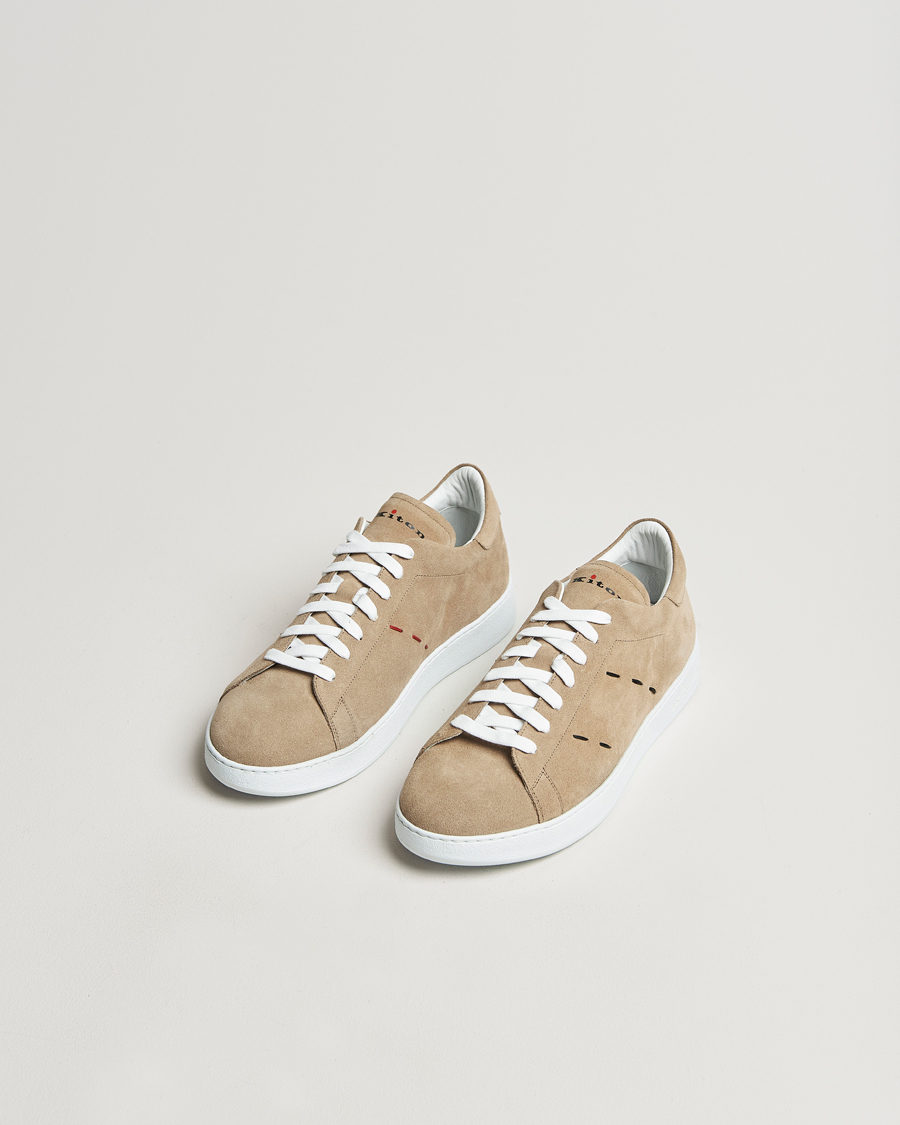 Herren | Kiton Plain Sneakers Beige Suede | Kiton | Plain Sneakers Beige Suede