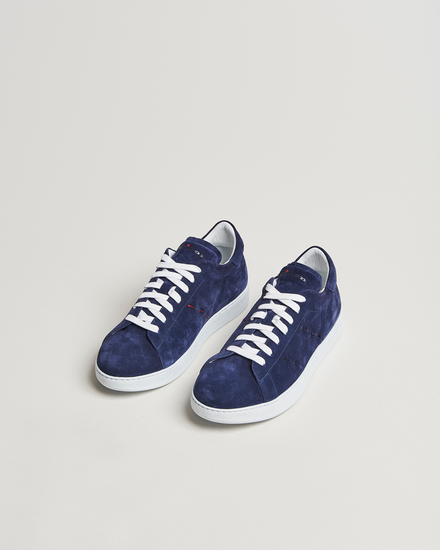 Herren | Kiton Plain Sneakers Navy Suede | Kiton | Plain Sneakers Navy Suede