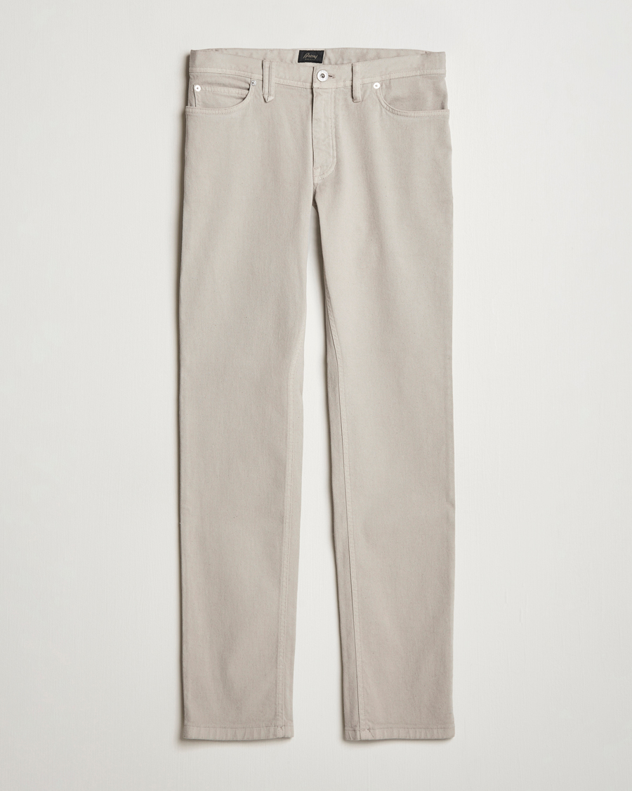 Herren | Hosen | Brioni | Slim Fit 5-Pocket Cotton Pants Light Beige