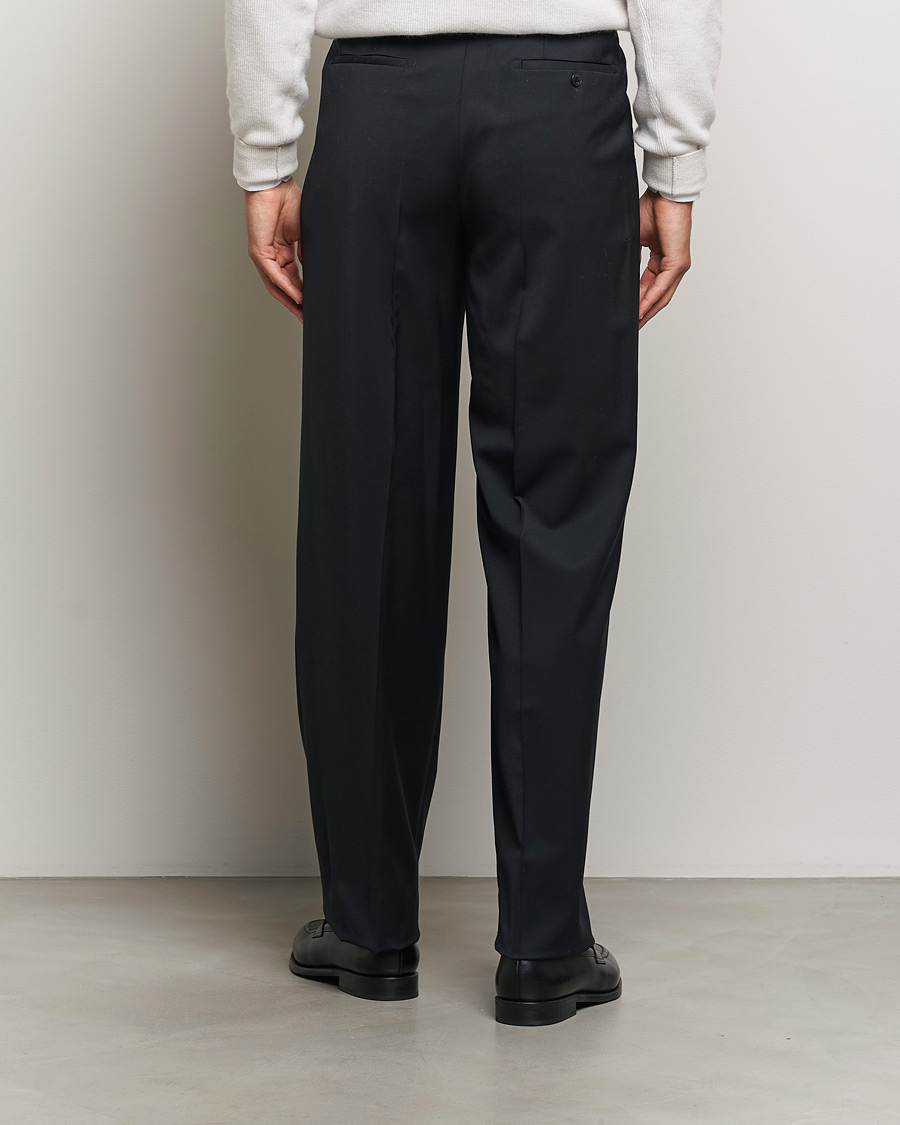 Herren | Hosen | Brioni | Pleated Wool Trousers Navy