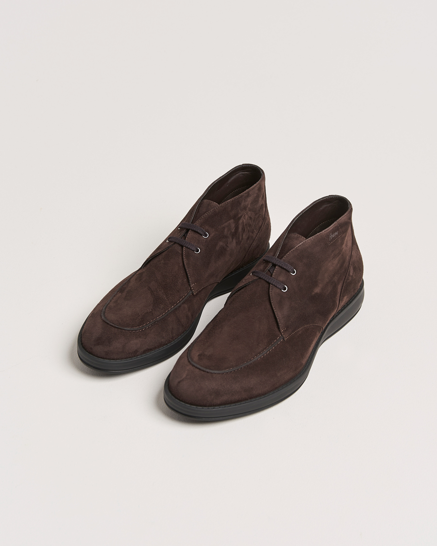 Herren | Brioni Journey Desert Boots Dark Brown Suede | Brioni | Journey Desert Boots Dark Brown Suede