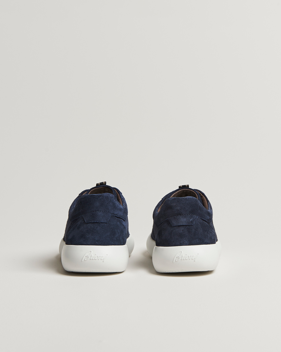 Herren | Brioni Cassetta Sneakers Navy Suede | Brioni | Cassetta Sneakers Navy Suede