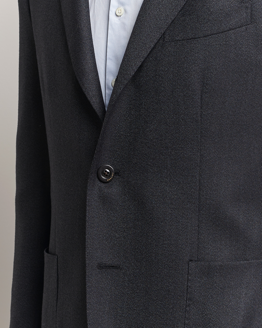 Herren | Sakkos | Boglioli | K Jacket Wool Hopsack Blazer Charcoal