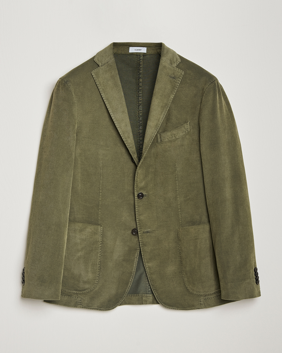 Herren | Sakkos | Boglioli | K Jacket Corduroy Blazer Dark Green