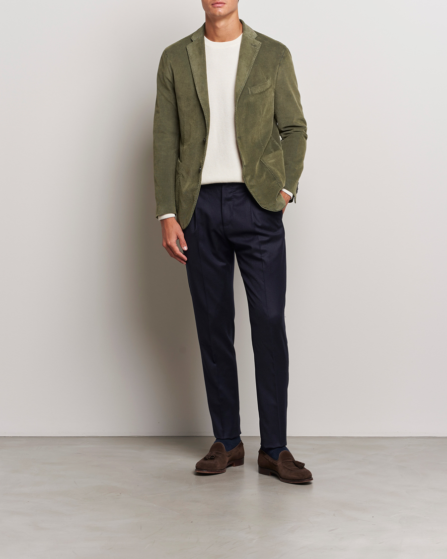 Herren | Sakkos | Boglioli | K Jacket Corduroy Blazer Dark Green