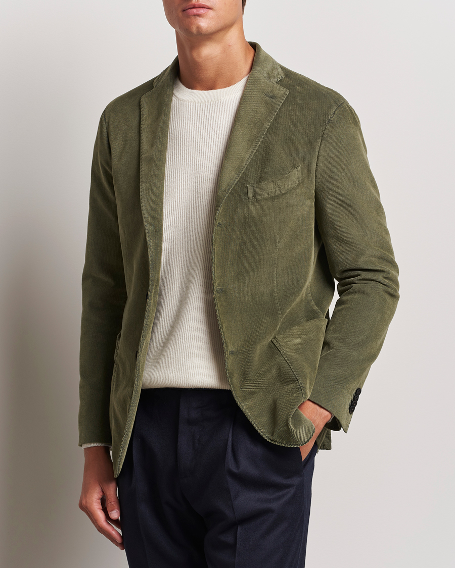 Herren | Sakkos | Boglioli | K Jacket Corduroy Blazer Dark Green
