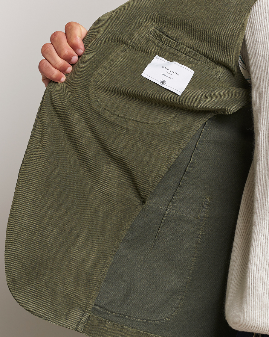Herren | Sakkos | Boglioli | K Jacket Corduroy Blazer Dark Green