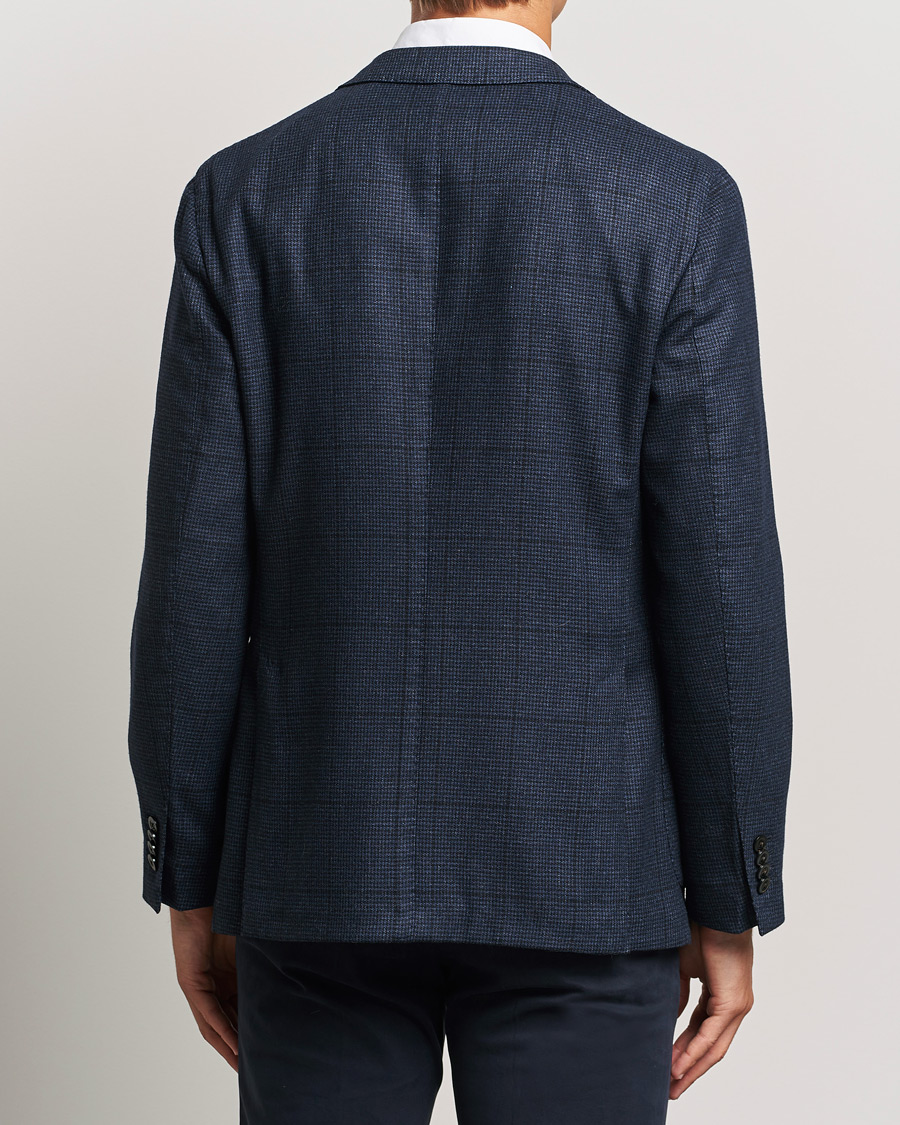 Herren | Sakkos | Boglioli | K Jacket Overcheck Wool Blazer Navy