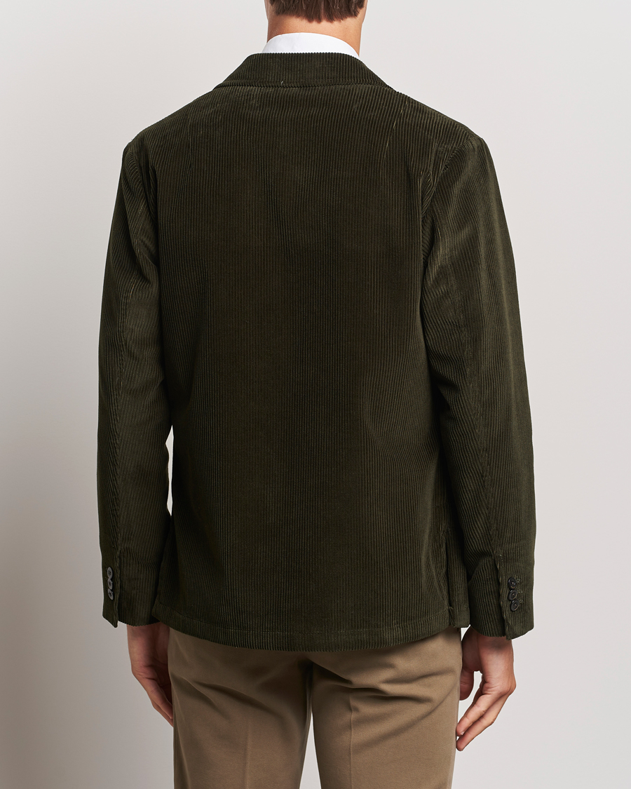 Herren | Sakkos | Boglioli | Wale Corduroy Painter Jacket Dark Green