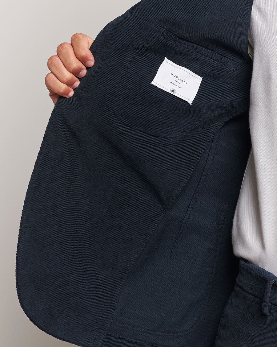 Herren | Anzüge | Boglioli | K Jacket Baby Corduroy Suit Navy