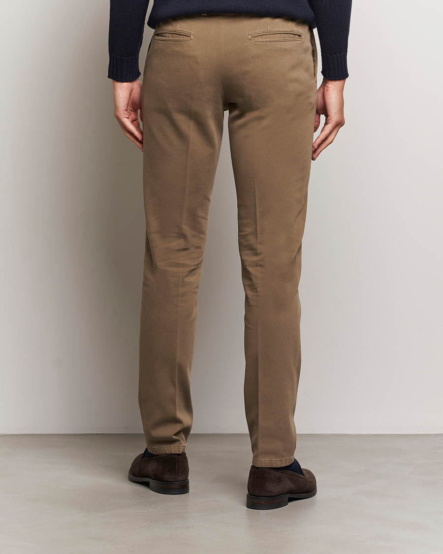 Herren | Hosen | Boglioli | Cotton Twill Trousers Brown