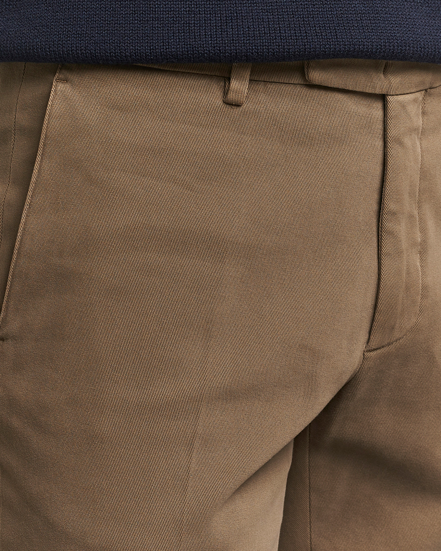 Herren | Hosen | Boglioli | Cotton Twill Trousers Brown
