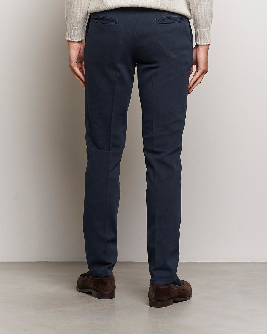 Herren | Hosen | Boglioli | Cotton Twill Trousers Navy