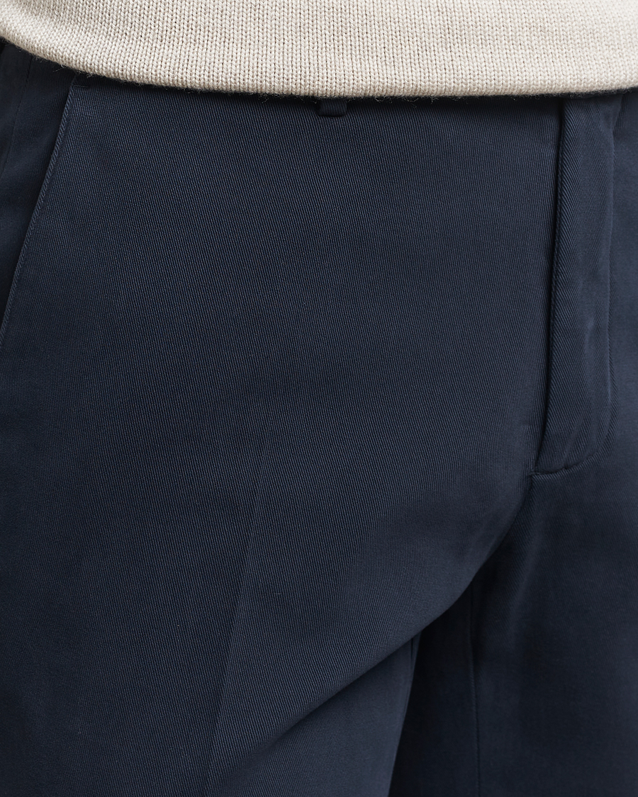 Herren | Hosen | Boglioli | Cotton Twill Trousers Navy