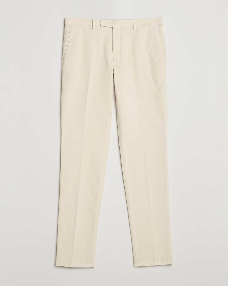 Herren | Hosen | Boglioli | Corduroy Trousers Off White