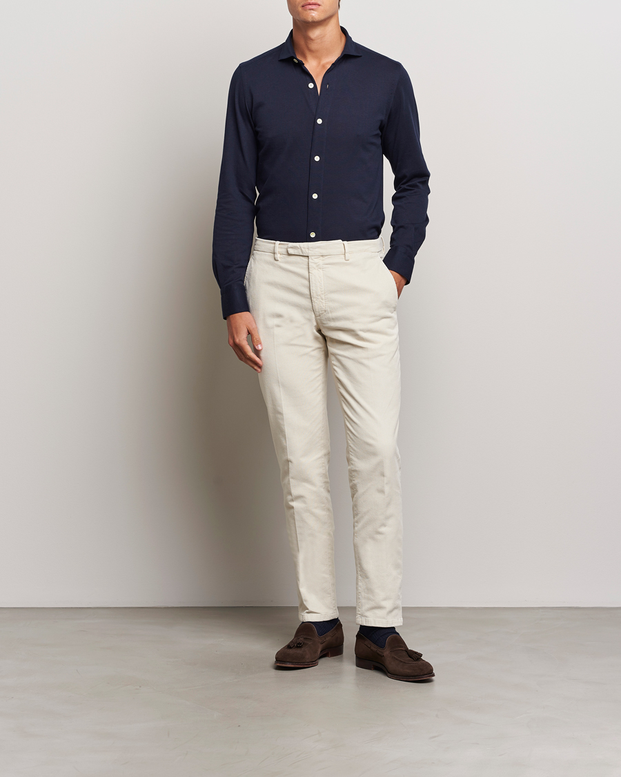 Herren | Hosen | Boglioli | Corduroy Trousers Off White