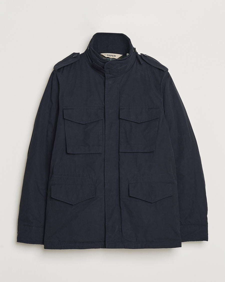 Herren | Jacken | Aspesi | Cotton Field Jacket Midnight