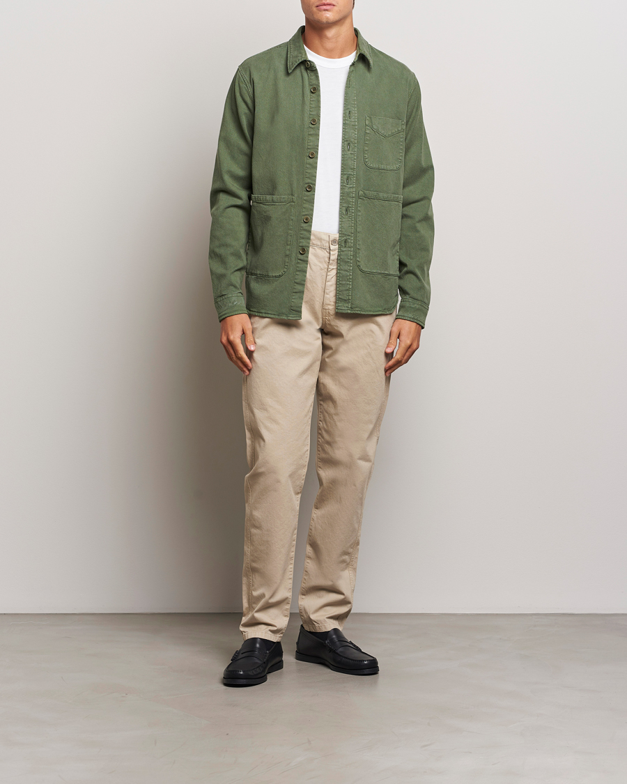 Herren | Hemden | Aspesi | Cotton Utility Shirt Green