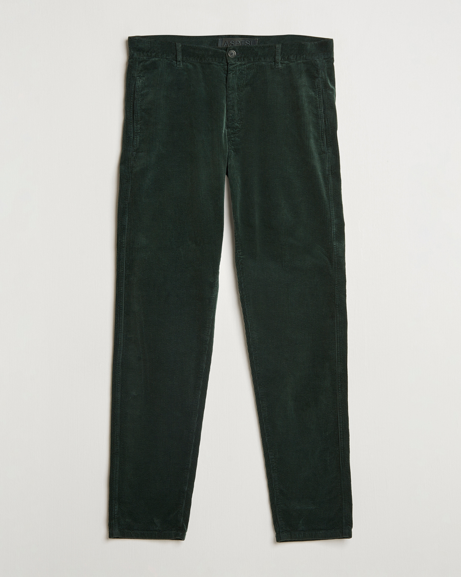 Herren | Hosen | Aspesi | Corduroy Pants Dark Green
