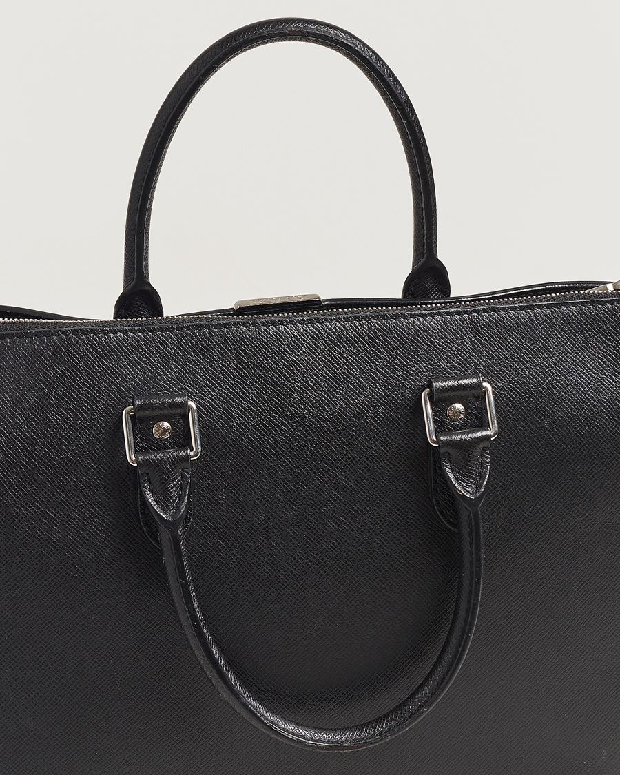 Herren | Louis Vuitton Pre-Owned Anton Brief Taiga Noir Silver | Louis Vuitton Pre-Owned | Anton Brief Taiga Noir Silver