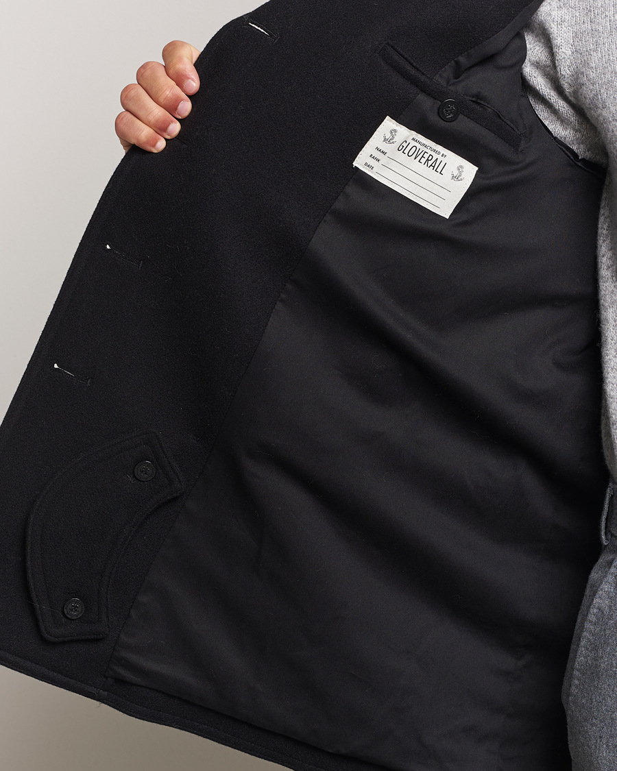 Herren | Jacken | Gloverall | Churchill Reefer Peacoat Black