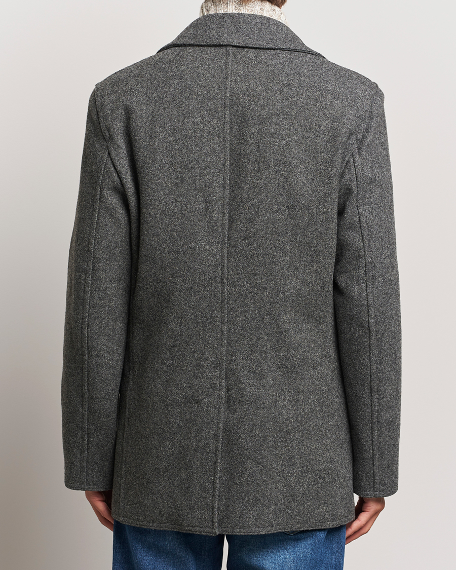 Herren | Jacken | Gloverall | Churchill Reefer Peacoat Grey