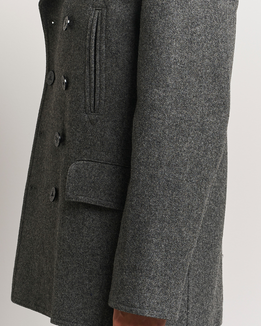 Herren | Jacken | Gloverall | Churchill Reefer Peacoat Grey