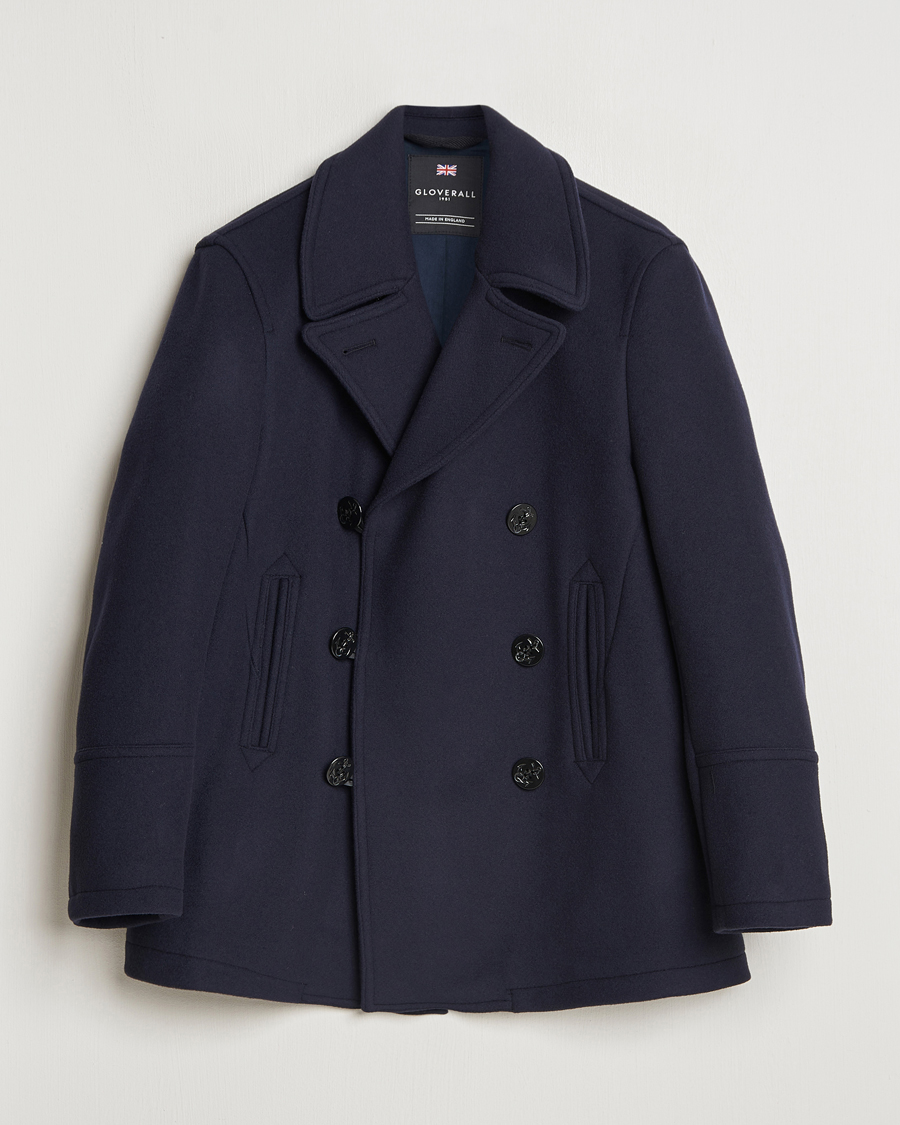 Herren | Jacken | Gloverall | Tennyson Peacoat Navy