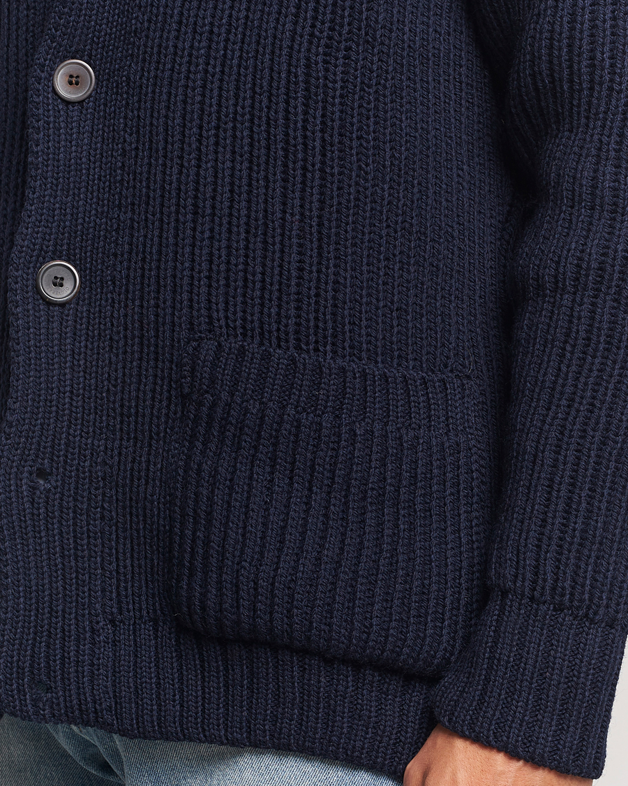 Herren | Pullover | Gloverall | Shawl Collar Cardigan Navy