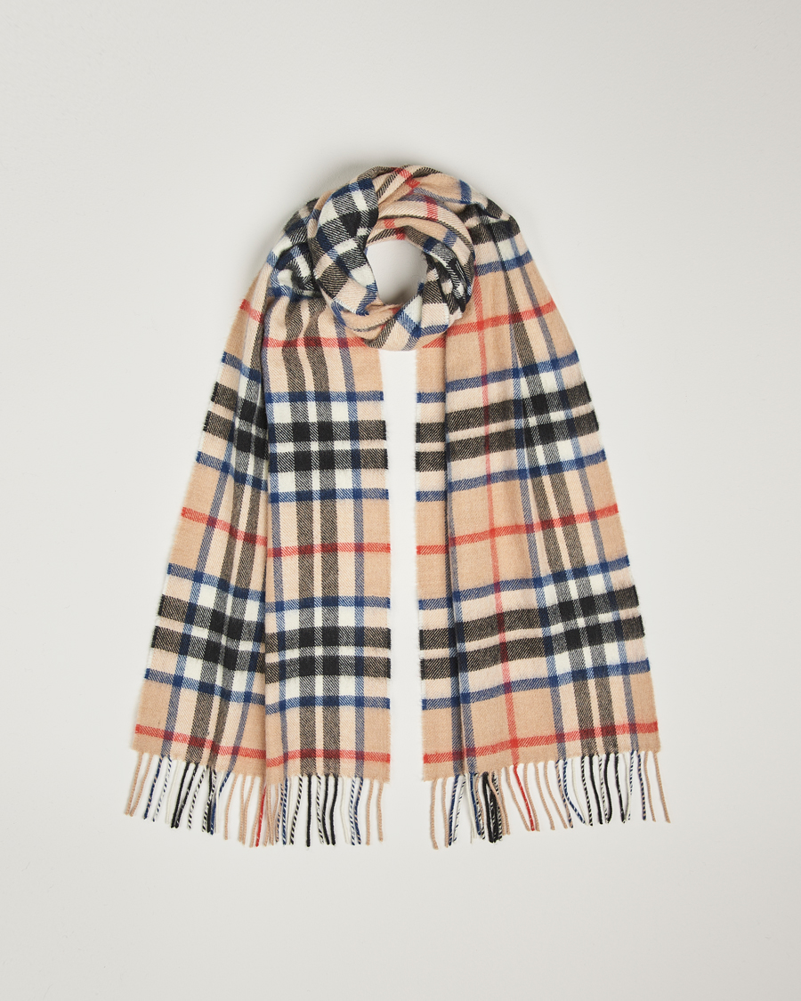 Herren | Gloverall Lambswool Scarf Camel Check | Gloverall | Lambswool Scarf Camel Check