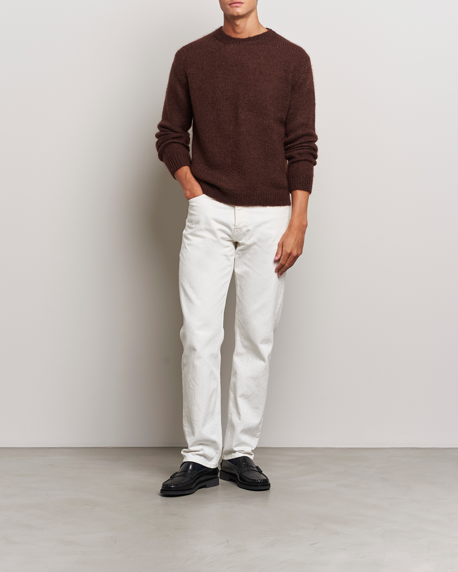 Herren | Pullover | Massimo Alba | Mohair Crew Neck Cocco
