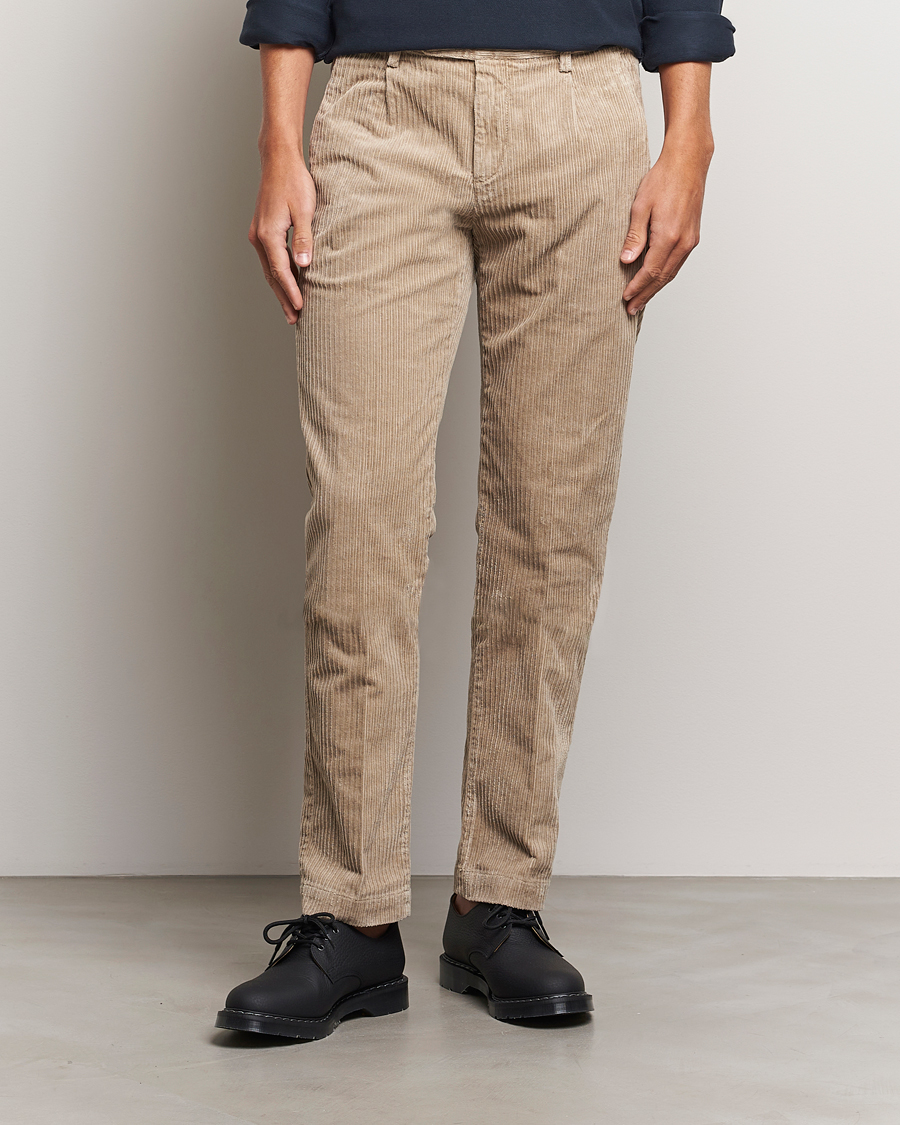 Herren | Hosen | Massimo Alba | Ionio Wale Corduroy Trousers Beige