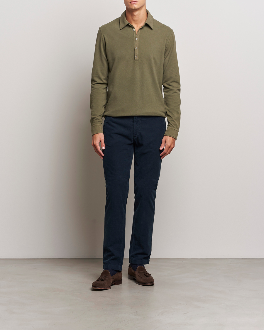Herren | Hosen | Massimo Alba | Baby Corduroy Trousers Navy