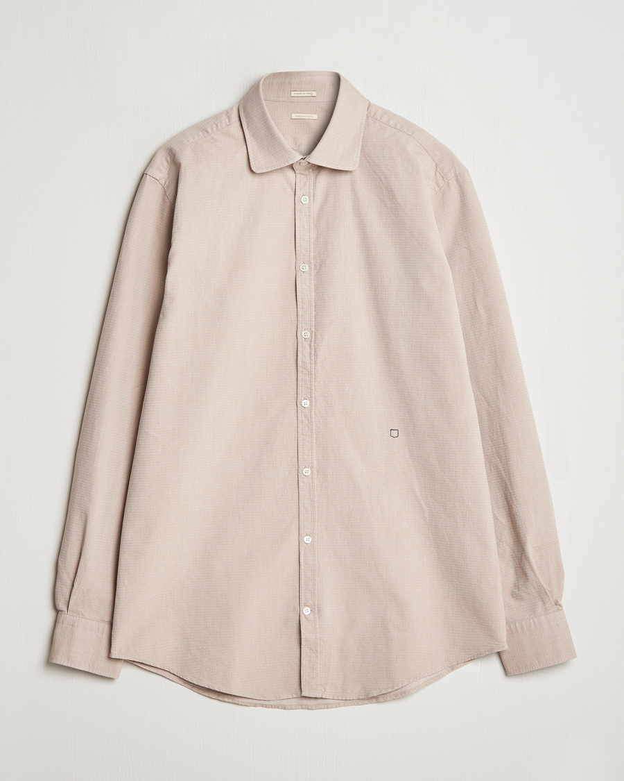 Herren | Hemden | Massimo Alba | Canary Cotton Voile Casual Shirt Beige