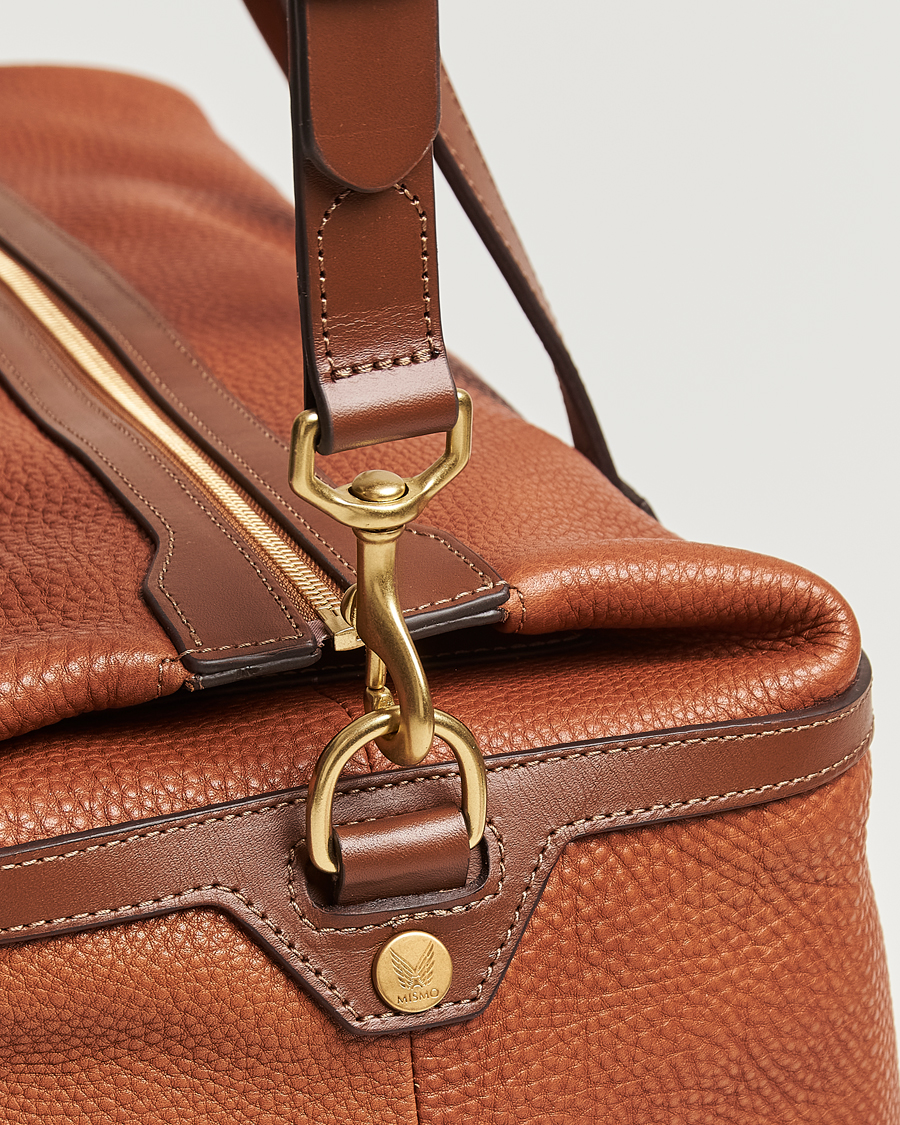 Herren | Taschen | Mismo | Tour Pebbled Leather Weekendbag Tabac/Cuoio