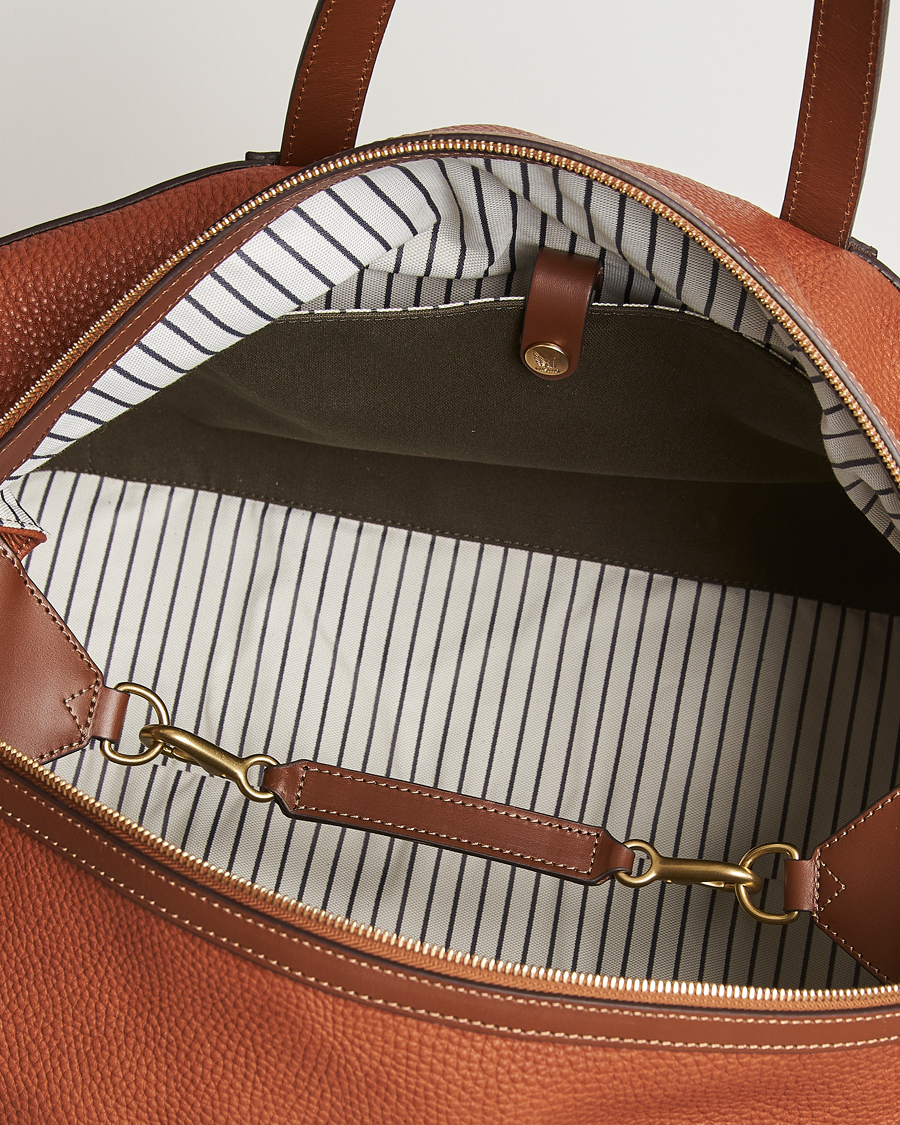 Herren | Taschen | Mismo | Tour Pebbled Leather Weekendbag Tabac/Cuoio