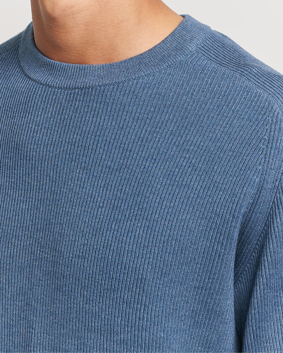 Herren | Pullover | NN07 | Kevin Cotton Knitted Sweater Bering Blue