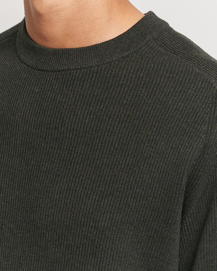 Herren | Pullover | NN07 | Kevin Cotton Knitted Sweater Dark Army