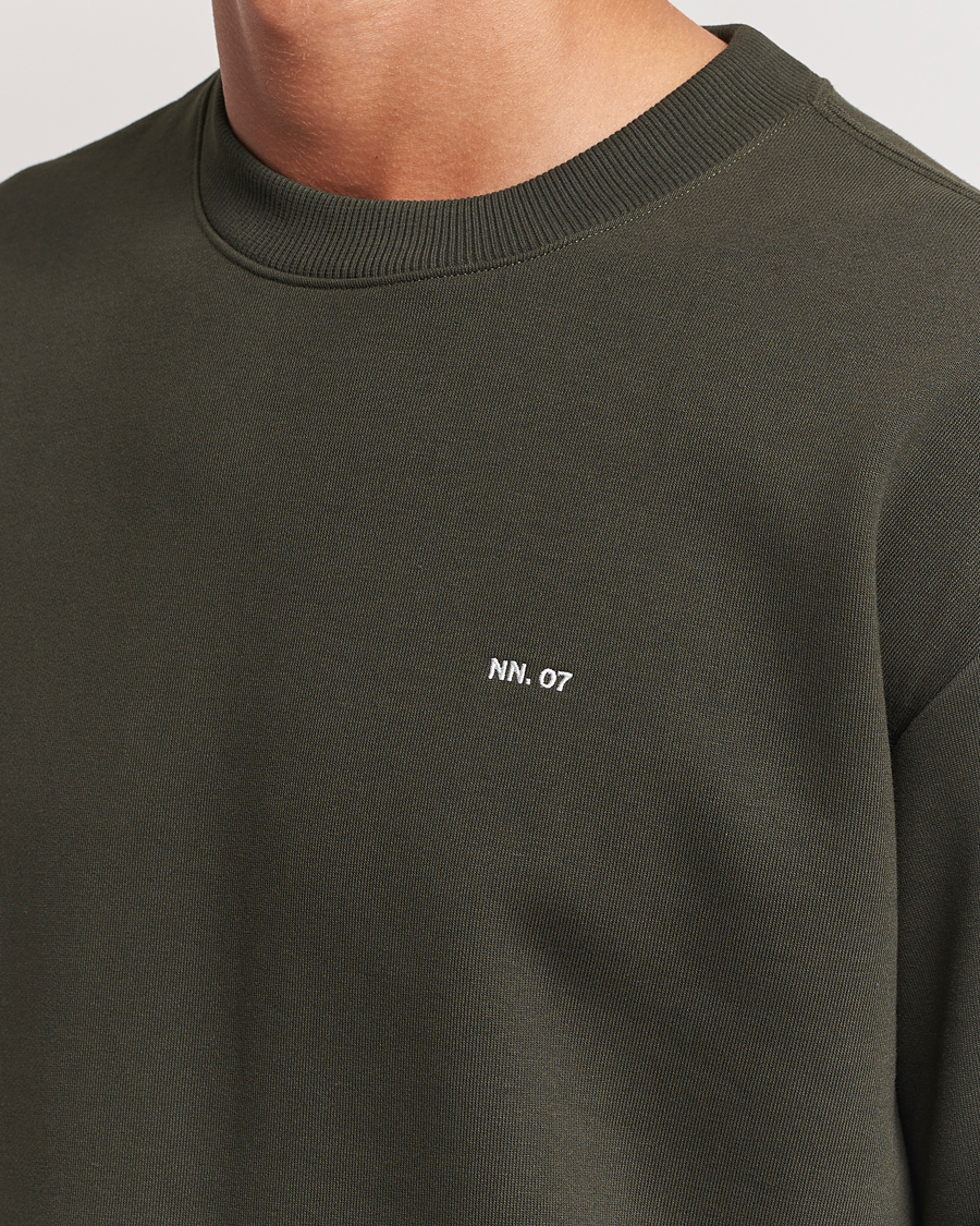 Herren | Pullover | NN07 | Briggs Crew Neck Sweatshirt Dark Army