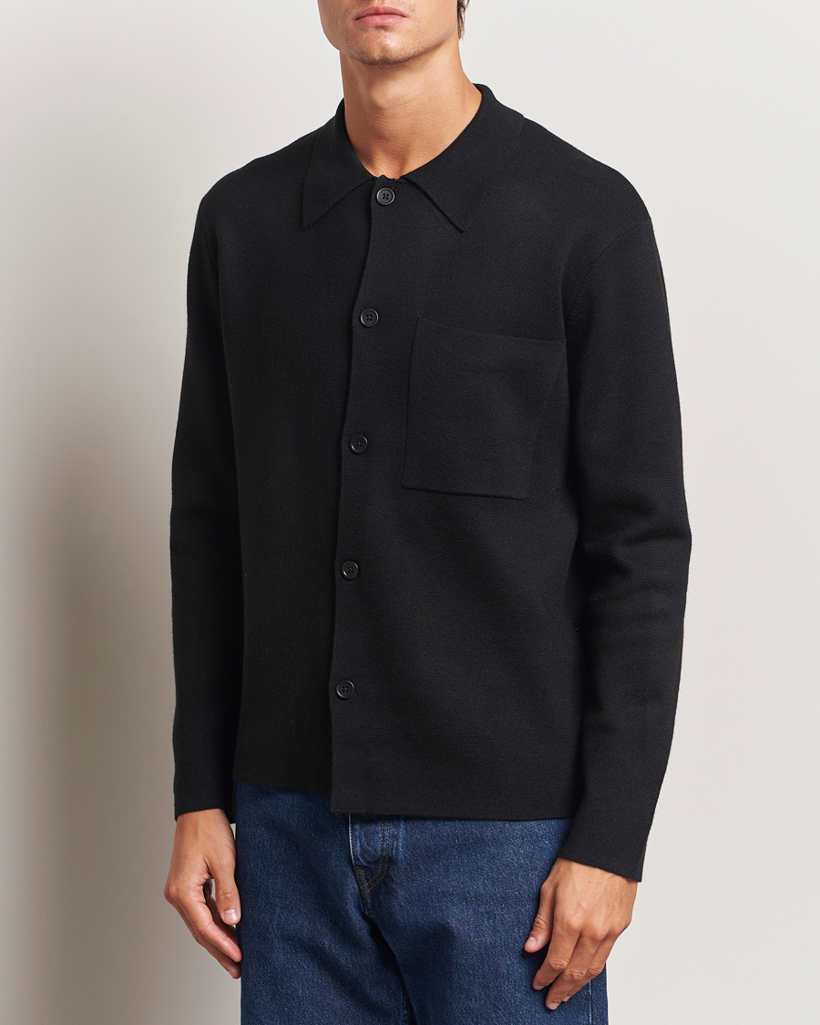 Herren | Pullover | NN07 | Jonas Cotton/Modal Cardigan Black