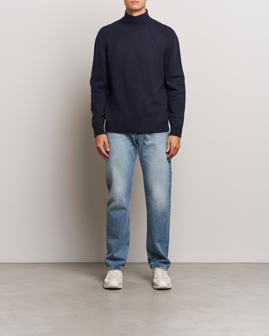 Herren | Pullover | NN07 | Clark Wool Knitted Polo Navy Blue