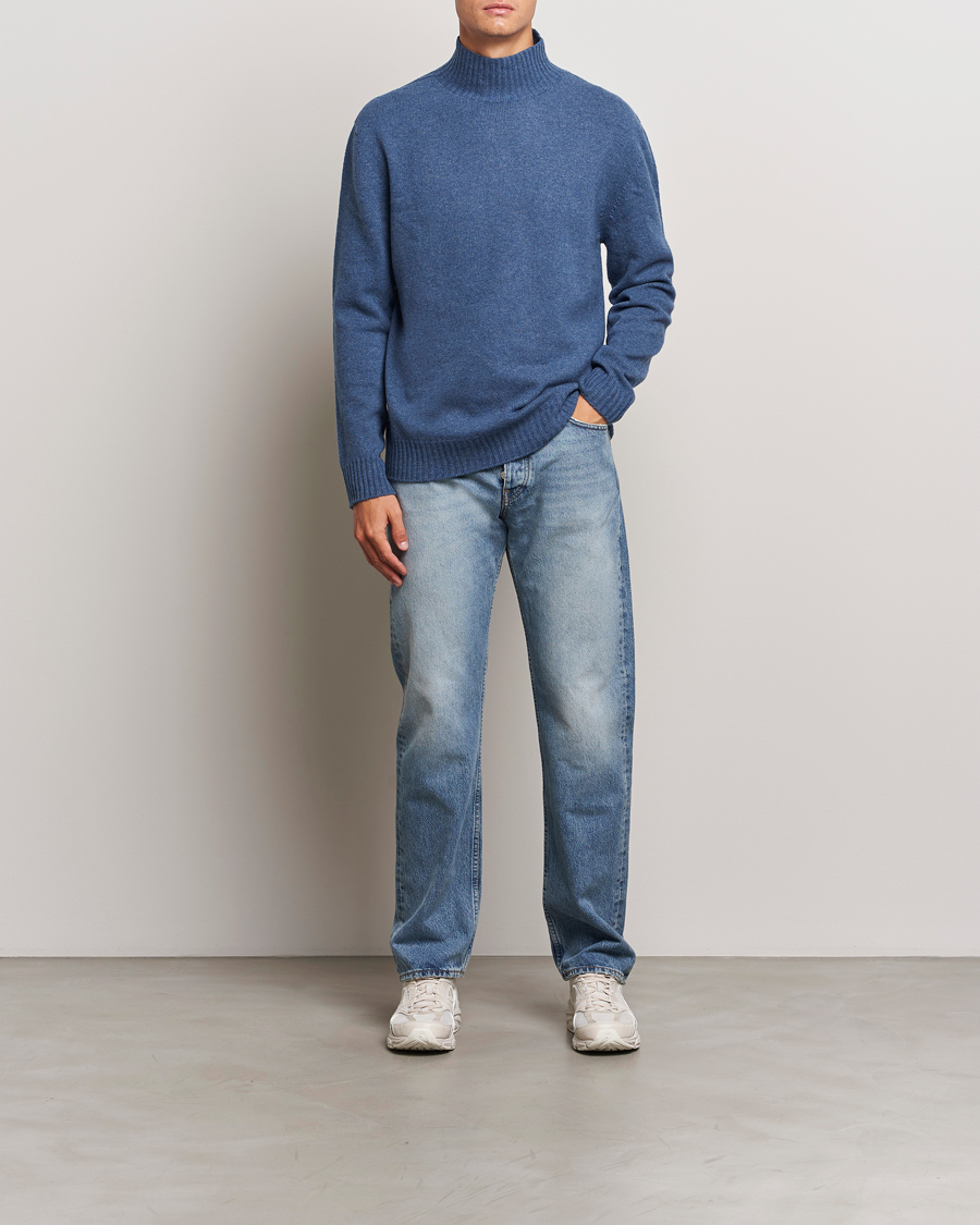Herren | Pullover | NN07 | Clark Wool Knitted Polo Bering Sea
