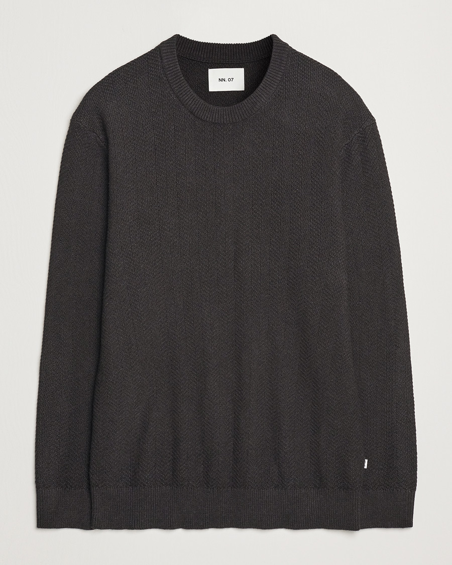 Herren | Pullover | NN07 | Pete Cotton Knitted Crew Neck Demitase Brown