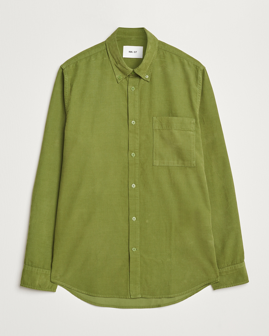 Herren | Hemden | NN07 | Arne Baby Cord Shirt Cedar Green