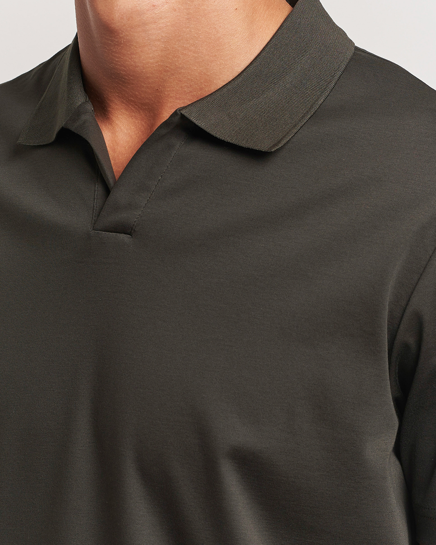 Herren | Poloshirts | NN07 | Paul Mercerized Polo Dark Army