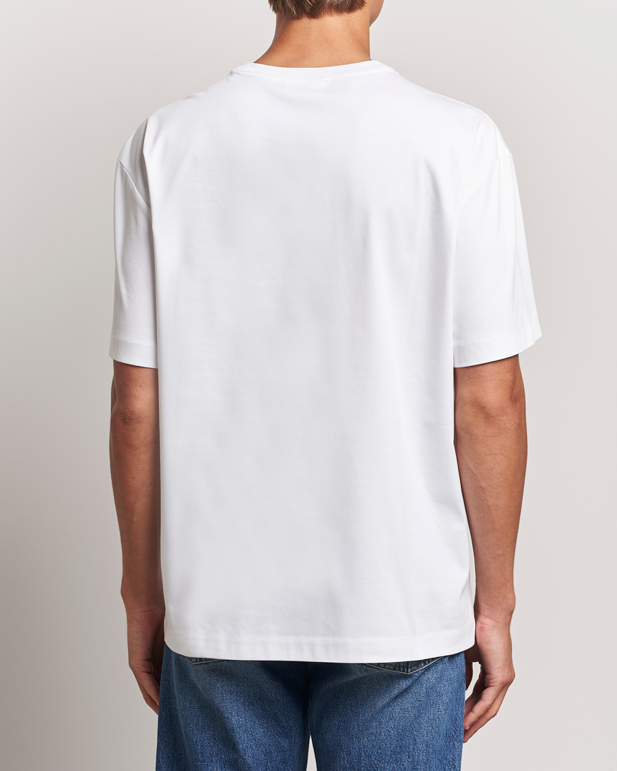 Herren | T-Shirts | NN07 | Nat Logo Mercerized Crew Neck T-Shirt White