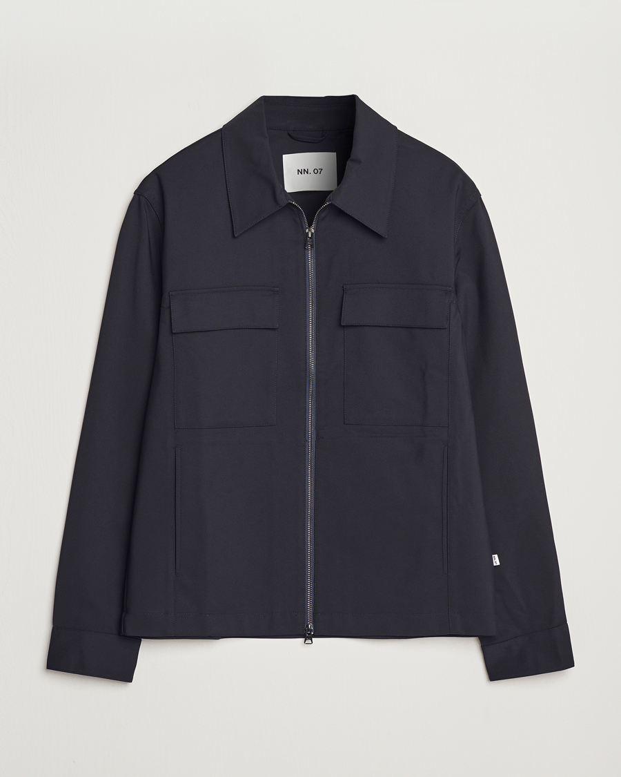 Herren | Hemden | NN07 | Alban Overshirt Navy Blue