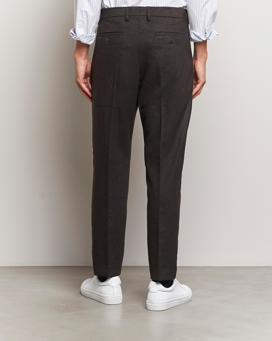 Herren | Hosen | NN07 | Bill Wool Pleated Trousers Dark Brown